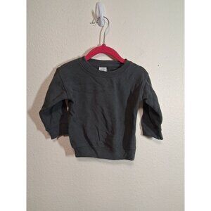 Kiddy Kats Sweatshirt Solid Casual Winter Long Sleeve Gray Unisex Size 12 Months